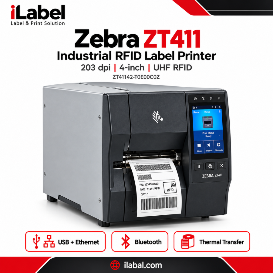Zebra ZT411 RFID Printer 203 dpi